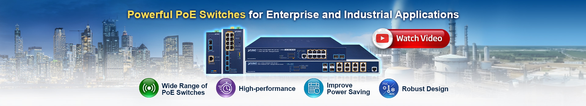 Powerful PoE Switches for Enterprise and Industrial Applications