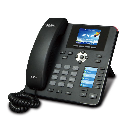 High Definition Color PoE IP Phone with Dual Display VIP-2140PT