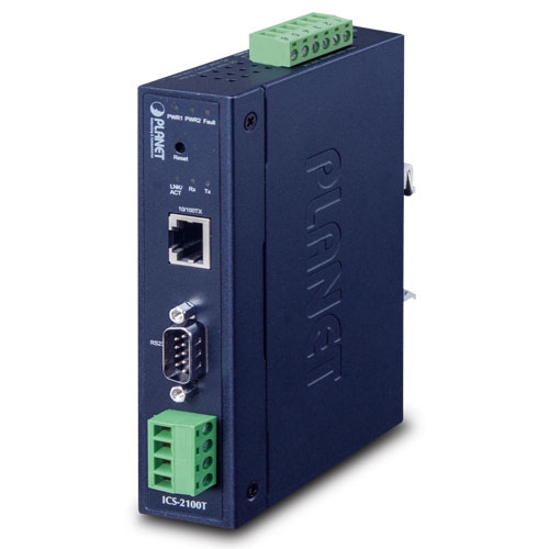 Industrial 1-Port RS232/RS422/RS485 Serial Device Server ICS-2100T