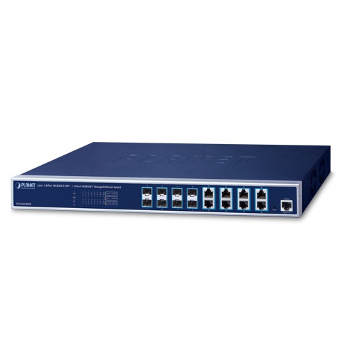 Layer 3 8-Port 10GBASE-X SFP+ + 8-Port 10GBASE-T Managed Ethernet Switch XGS-6320-8X8TR
