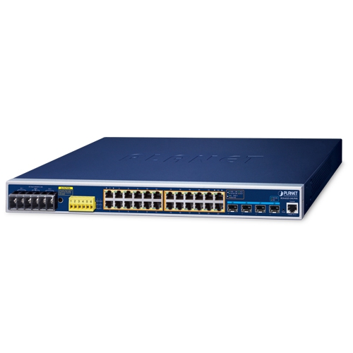 Industrial L3 24-Port 10/100/1000T 802.3bt PoE + 4-Port 10G SFP+ Managed Ethernet Switch IGS-6325-24UP4X