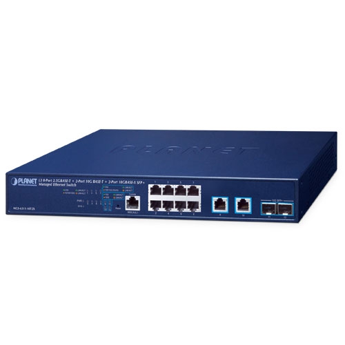 L3 8-Port 2.5GBASE-T + 2-Port 10GBASE-T + 2-Port 10GBASE-X SFP+ Managed Ethernet Switch MGS-6311-10T2X