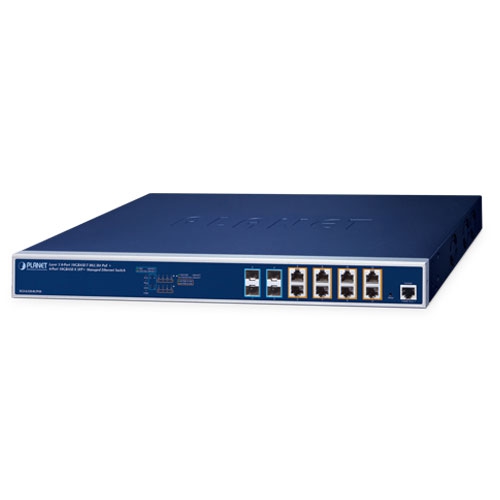 Layer 3 8-Port 10GBASE-T 95W 802.3bt PoE + 4-Port 10GBASE-X SFP+ Managed Ethernet Switch XGS-6320-8UP4X